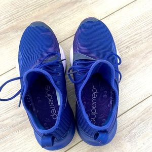 Nike Women’s Air Zoom SuperRep, Size 8 purple/blue sneaker.